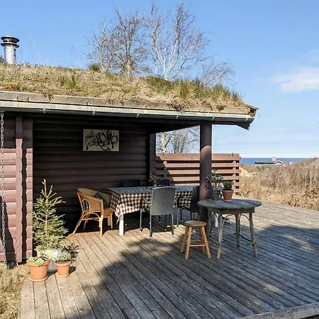 Peaceful Log With Turf In Raageleje Vejby